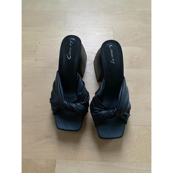 CIRCUS NY Sam Edelman "Marianna" sandal slide black block heel. - Picture 2 of 10